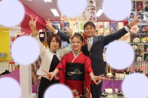 TAKAZEN神戸店　前撮り撮影会　成人式　振袖　赤　かっこいい　イマドキ　　コディネート