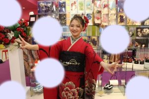 TAKAZEN神戸店　前撮り撮影会　成人式　振袖　赤　かっこいい　イマドキ　　コディネート