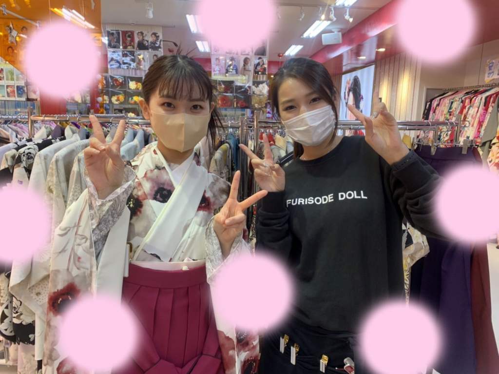 TAKAZEN神戸三宮店　イマドキ　カワイイ　コディネート　レンタル　くすみ　派手　キラキラ　かわいい　おしゃれ　イマドキ　成人式
