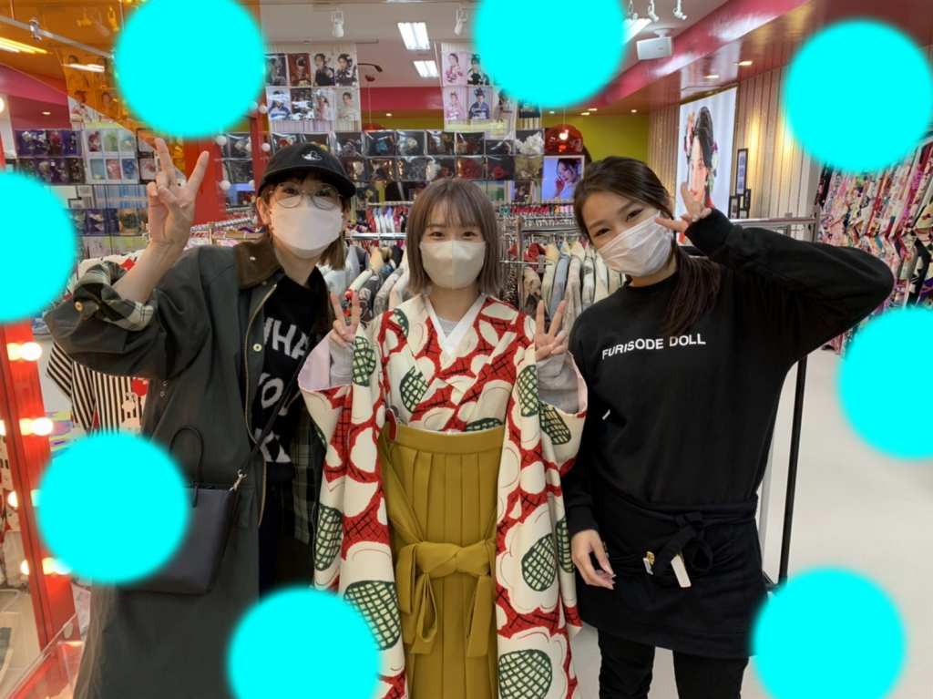 TAKAZEN神戸店　前撮り撮影会　イマドキ　カワイイ　コディネート　振袖　レンタル　袴　