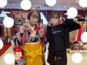 卒業式　袴　かわいい