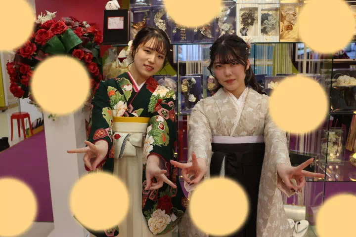 TAKAZEN神戸店　前撮り撮影会　卒業式　袴　古典　イマドキ　カワイイ　コディネート