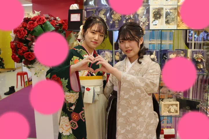 TAKAZEN神戸店　前撮り撮影会　卒業式　袴　レース　イマドキ　カワイイ　コディネート