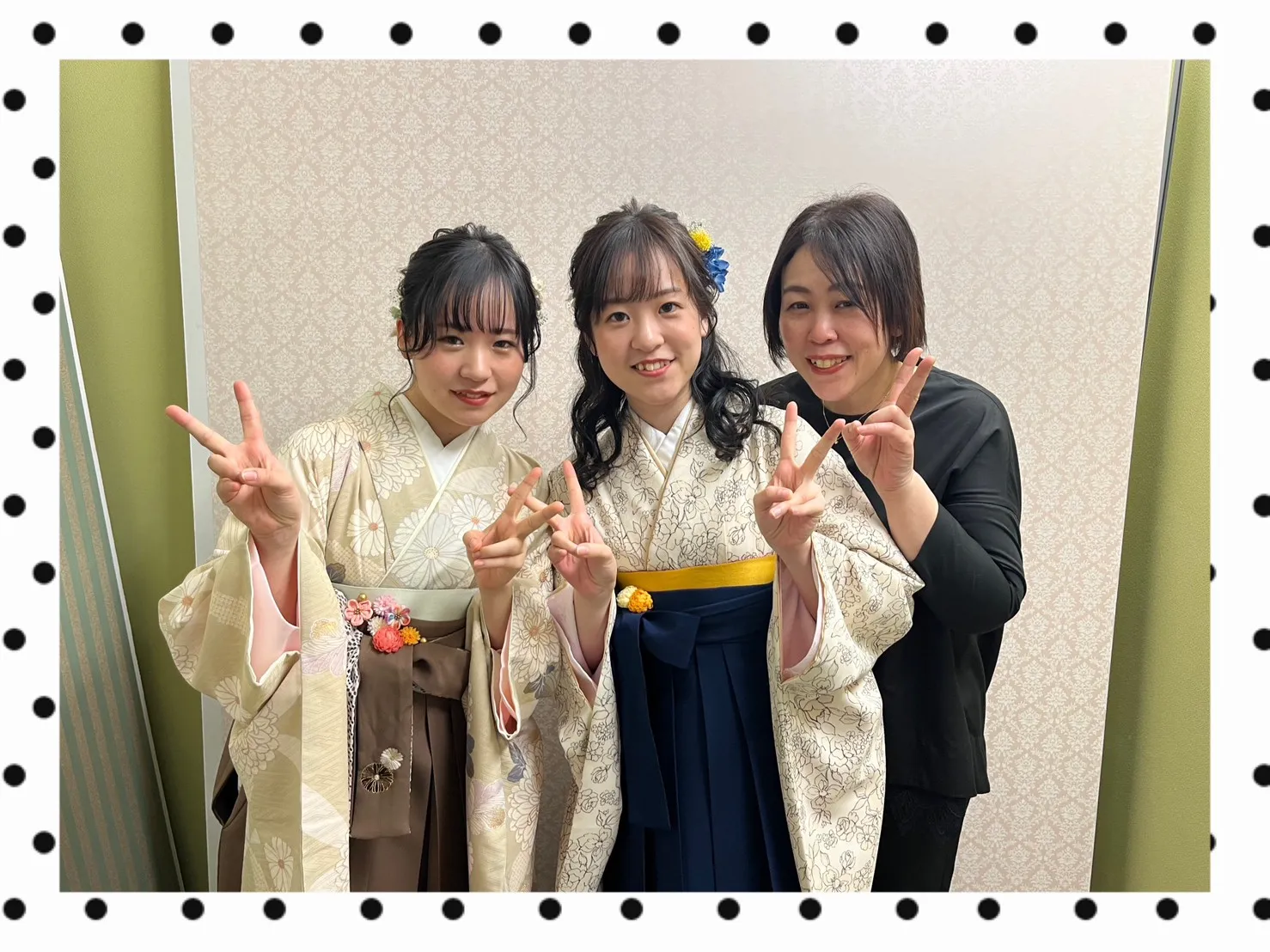 袴　レンタル　奈良　くすみカラー　かわいい