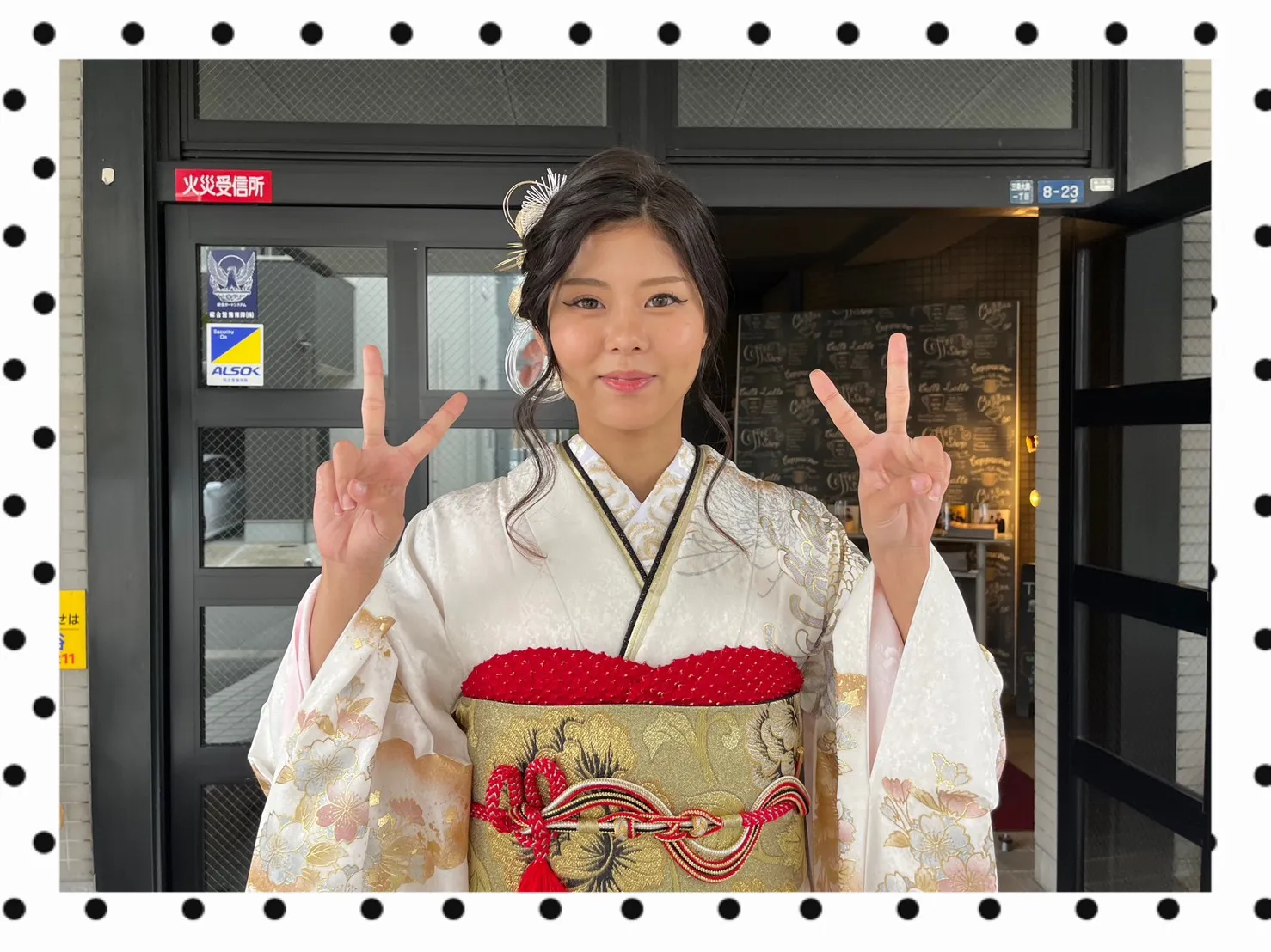 振袖　前撮り撮影会　可愛い　おしゃれ　白