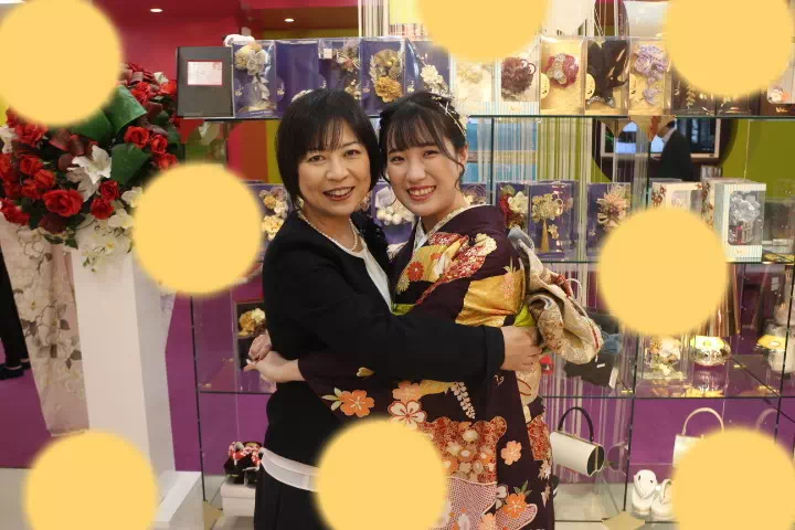 TAKAZEN神戸店　　成人式　振袖　王道　正統派古典　かわいい　紫色