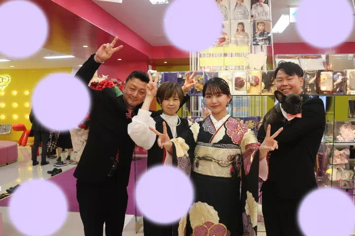 TAKAZEN神戸店　　成人式　振袖　王道　正統派古典　かっこいい　黒色