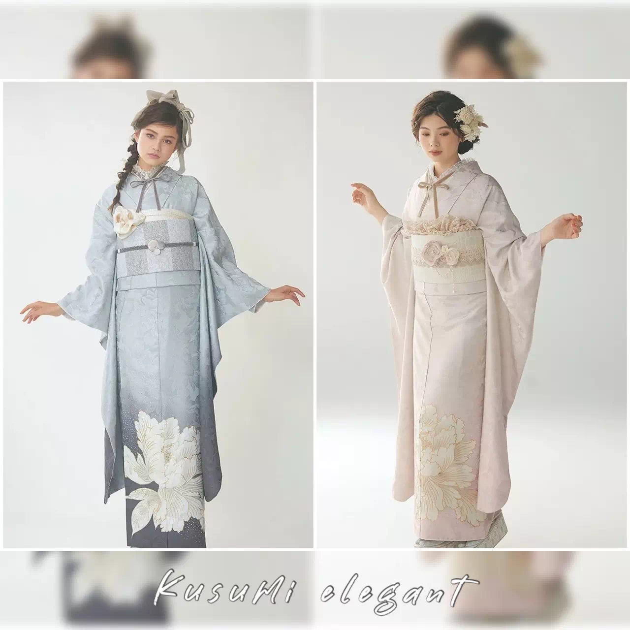 TAKAZEN神戸店　成人式　振袖　レンタル　くすみカラー　イマドキ　上品　かっこいい　エレガント