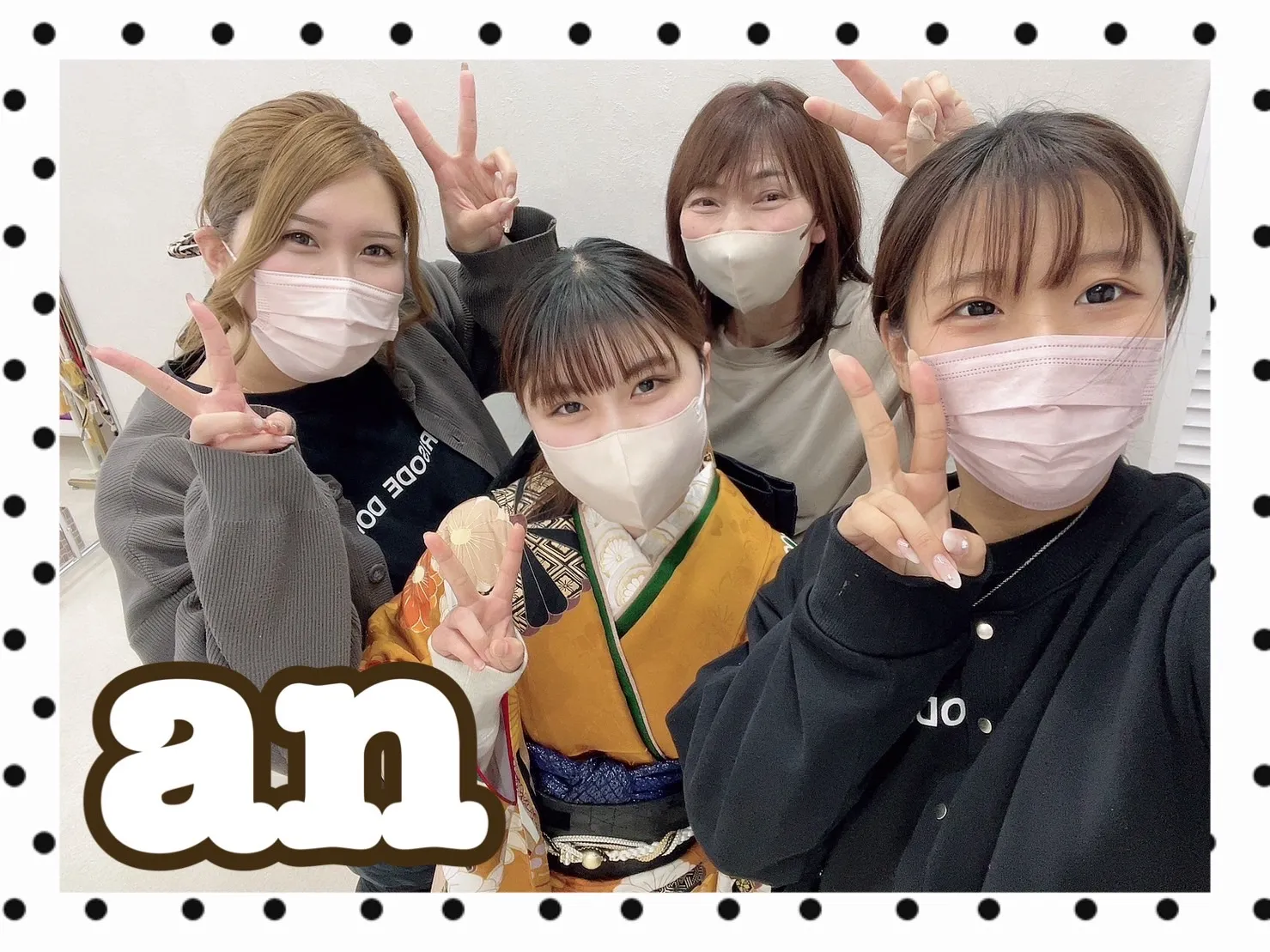 【TAKAZEN橿原店】8日♡2024年成人の藤田ニコルちゃんモデルのイマドキおしゃれなからしのお振袖姫ちゃん♡