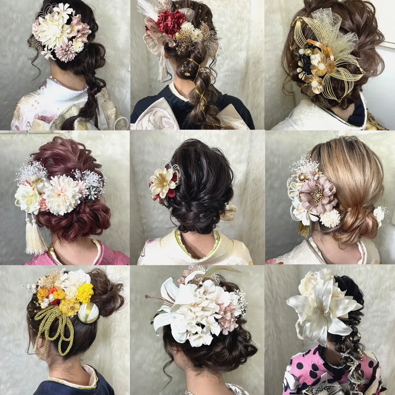 振袖　レンタル　奈良 　前撮り撮影会　ヘアアレンジ