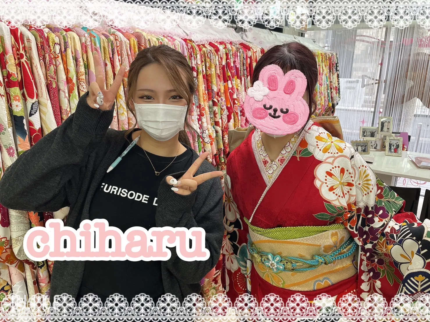 【TAKAZEN奈良店】１６日♡お持ち込みのママ振袖とTAKAZENのパール小物でイマドキっぽいおしゃれなコーディーネートの姫ちゃん♡