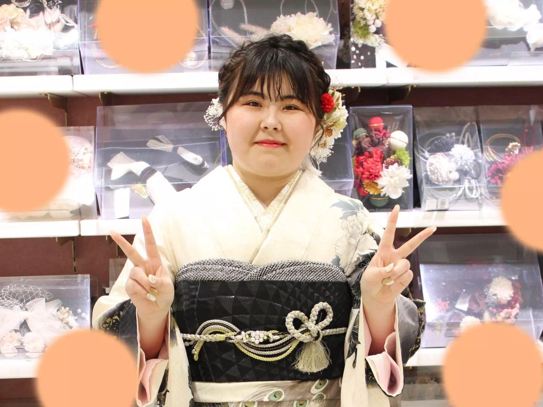 TAKAZEN姫路店　姫路市　加古川市　高砂市　成人式　卒業式　袴　振袖　イマドキ振袖　前撮り　前撮り撮影会　人気　トレンド　かわいい　孔雀　ヴィンテージスタイル　