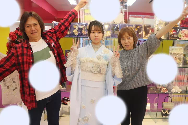 TAKAZEN神戸店　前撮り撮影会　成人式　振袖　レンタル　イマドキ　ミニョン　水色　インナーレース