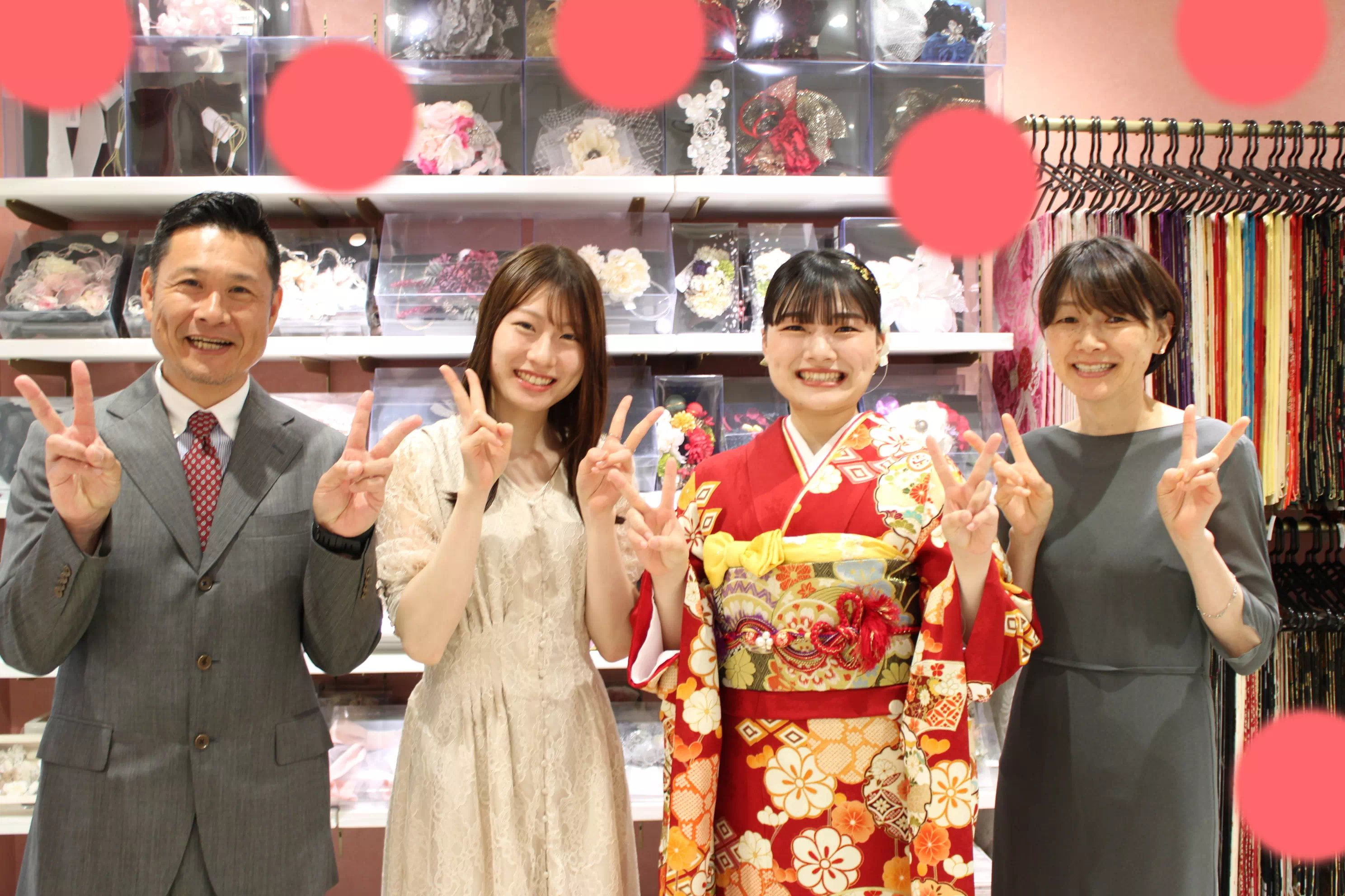 TAKAZEN姫路店　姫路市　成人式　卒業式　袴　振袖　イマドキ振袖　加古川　高砂　前撮り撮影会　前撮り 古典　赤