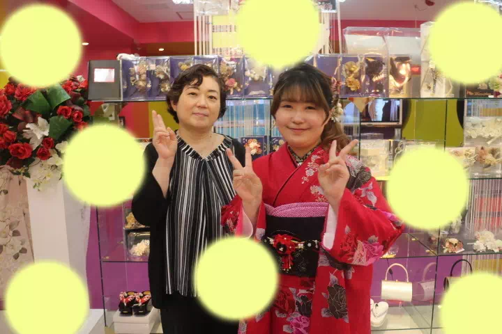 TAKAZEN神戸店　前撮り撮影会　成人式　振袖　レンタル　モード　赤