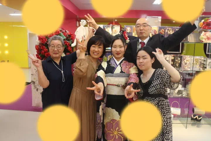 TAKAZEN神戸店　成人式　振袖レンタル　正統派古典　黒　古風