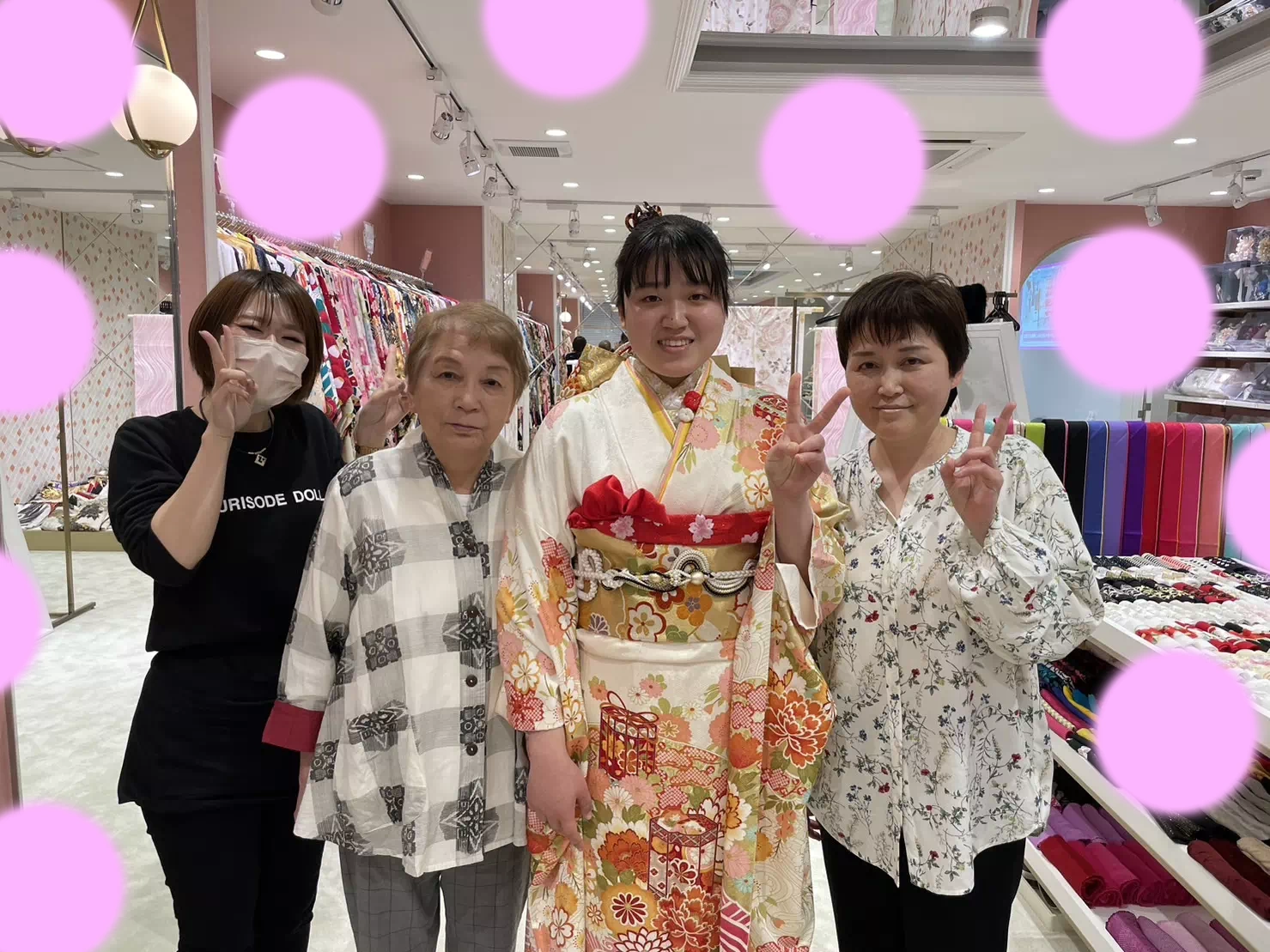 TAKAZEN姫路店　姫路市　成人式　卒業式　袴　振袖　イマドキ振袖　加古川　高砂市　古典柄　白　