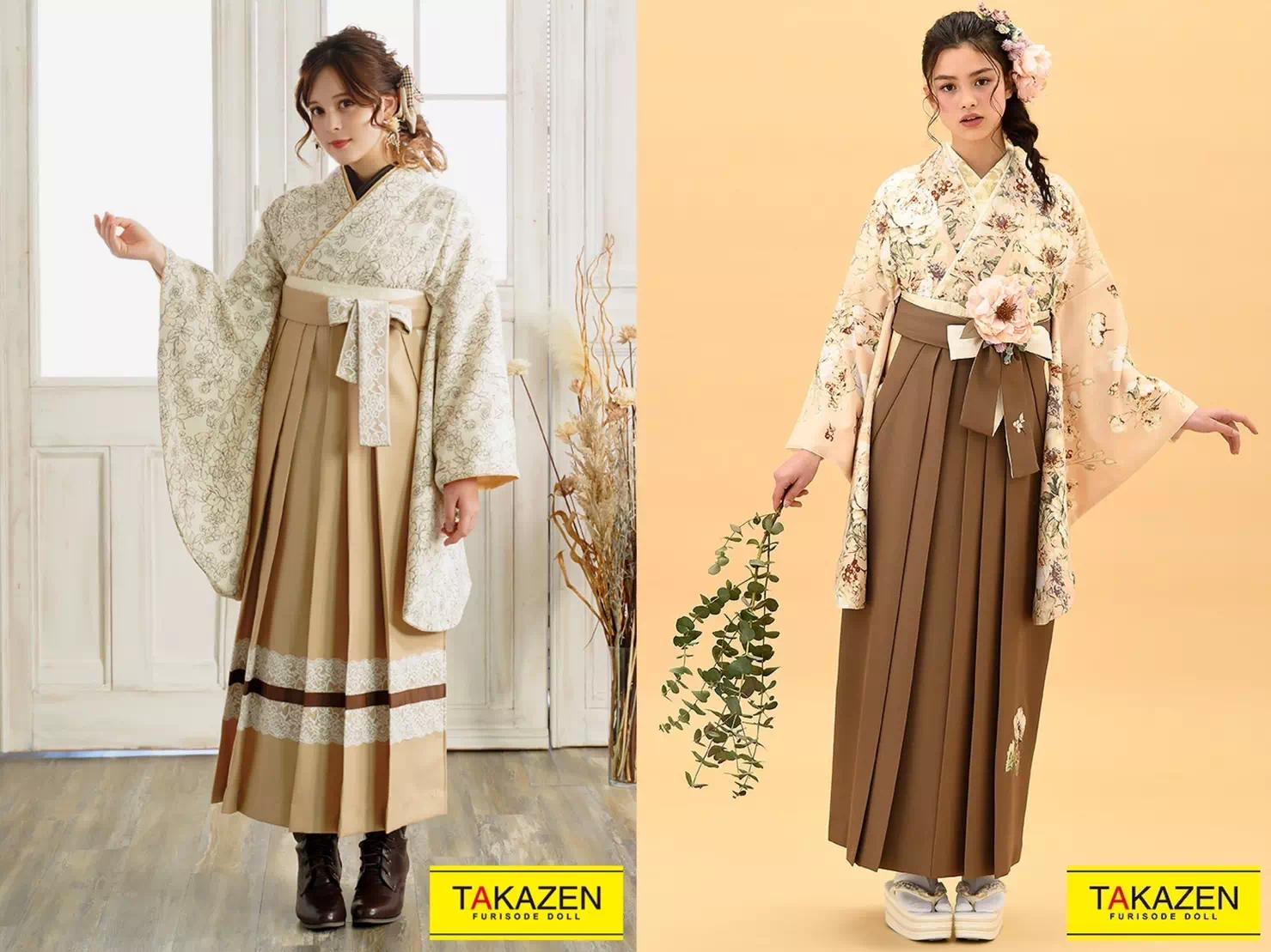 【TAKAZEN姫路店】☆イマドキで可愛いくすみカラー＆ブランドの卒業式の袴レンタルがスタート☆