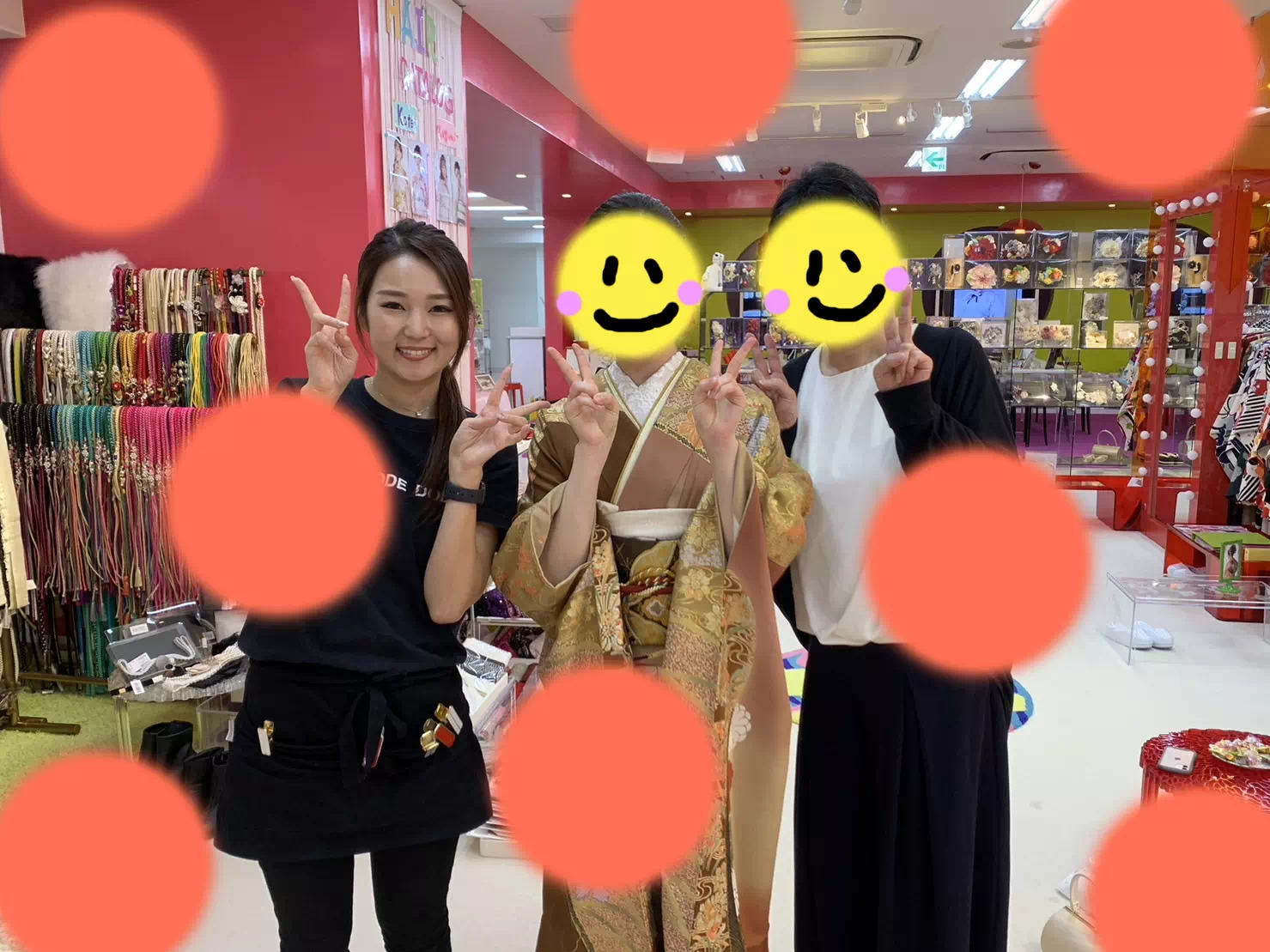 TAKAZEN神戸店　振袖　2024年成人　お写真プラン　持ち込みショット　カワイイ　イマドキ　オシャレ　前撮り撮影会　コディネート