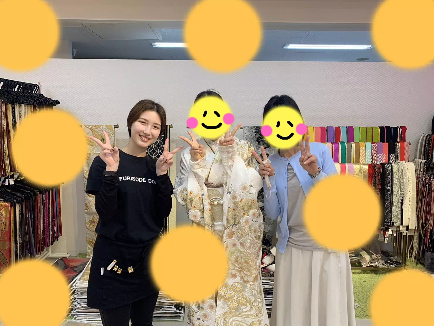 TAKAZEN神戸店　成人式　振袖　レンタル　古典　キラキラ　イマドキ