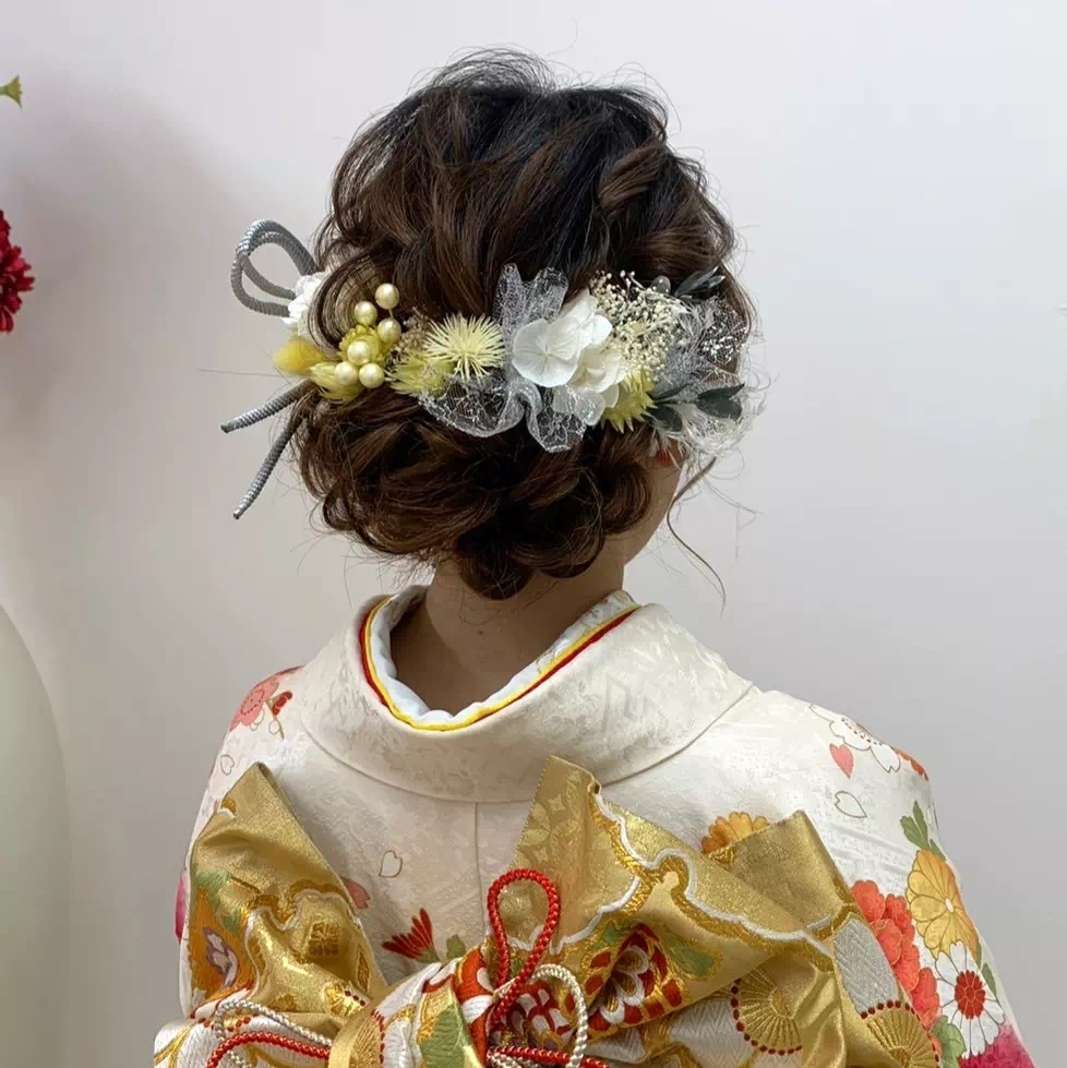 振袖レンタル　袴　成人式　卒業式　ヘアアレンジ　髪飾り　前撮り撮影会　成人式ヘアアレンジ　ペット可　かわいい　イマドキ