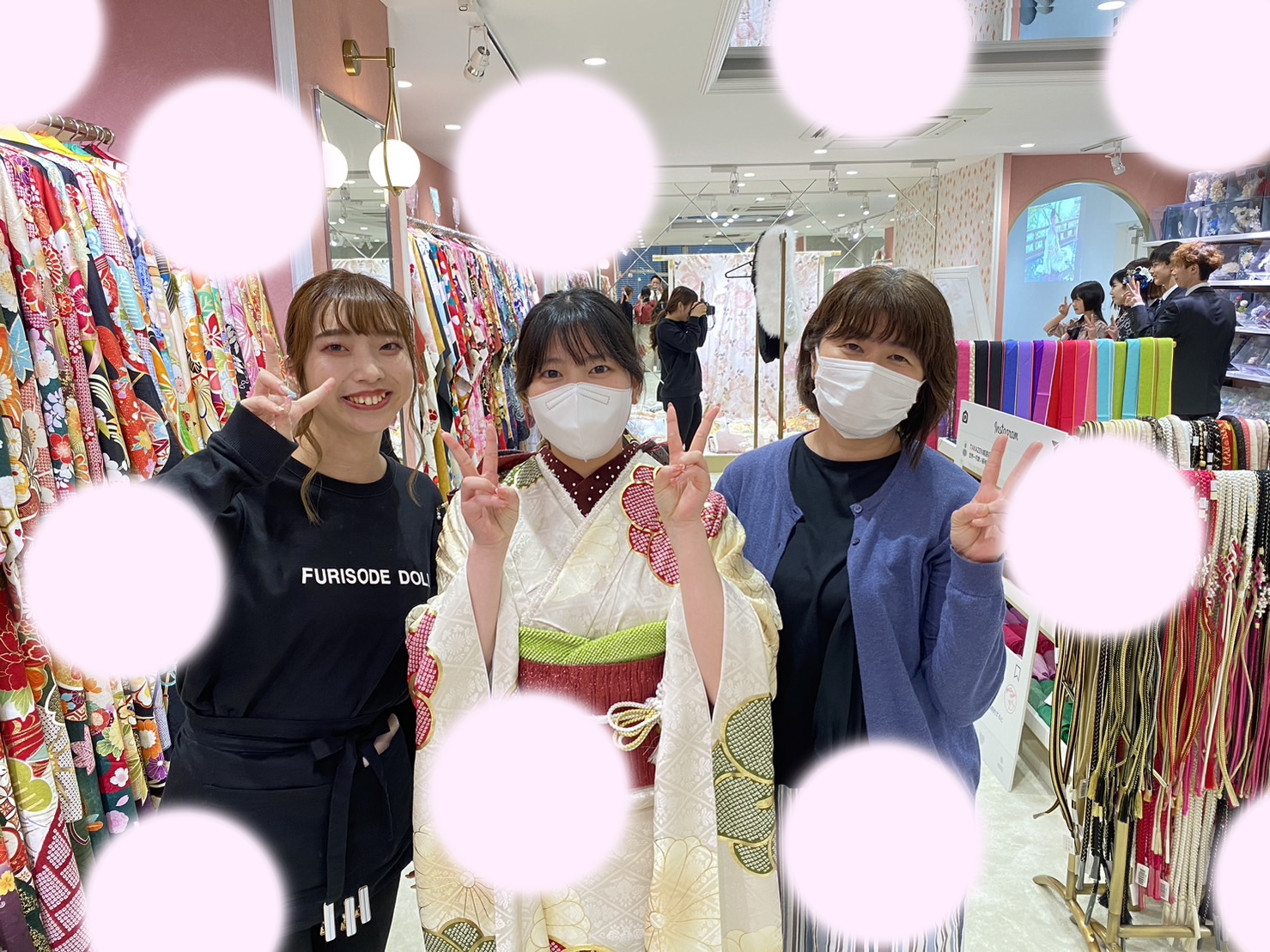 【TAKAZEN姫路店】♡6日　トレンドのおしゃれ感×個性あふれるレトロコーデがかわいいクリーム色のくすみ古典のお振袖姫ちゃん♡