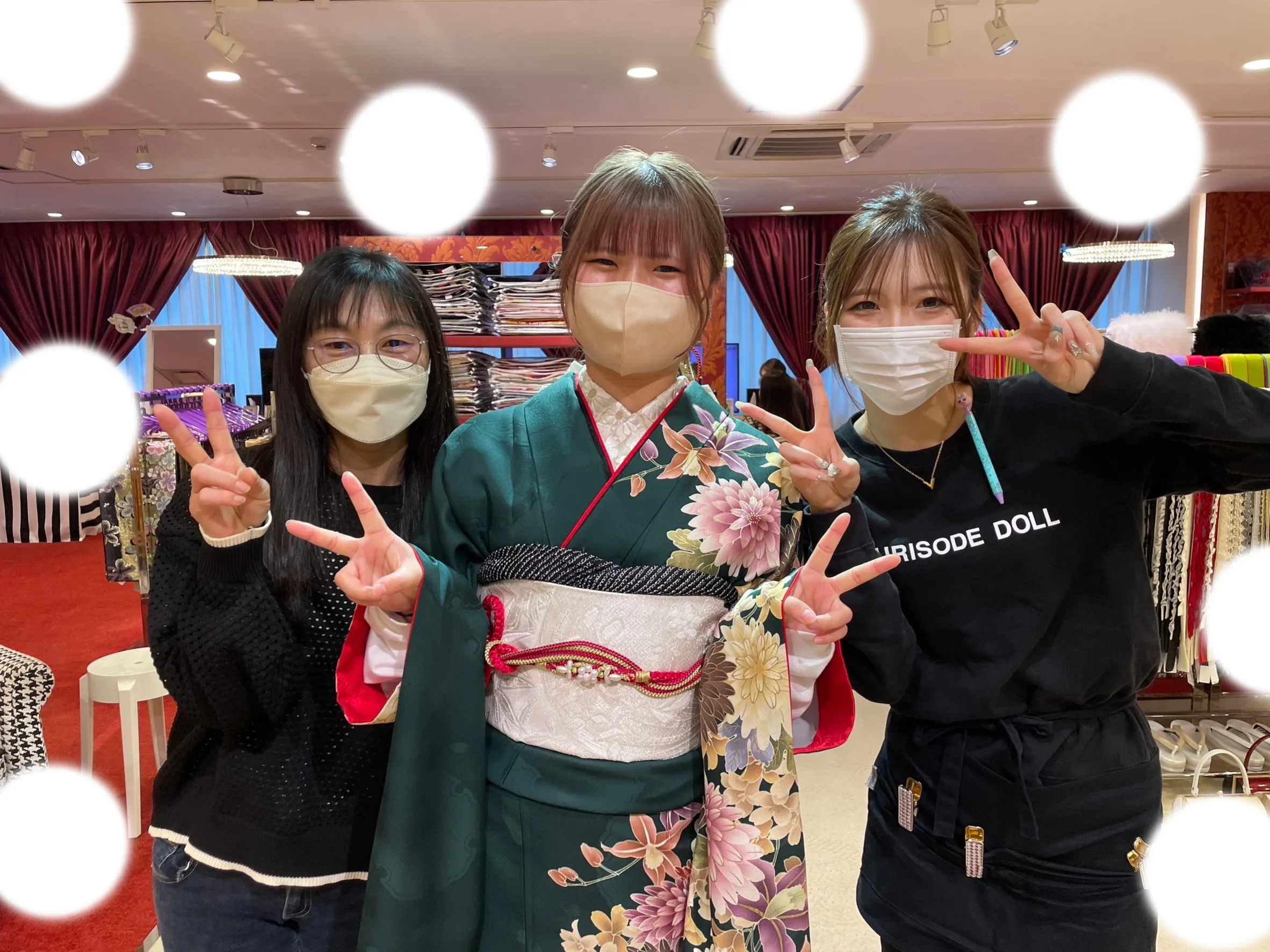 成人式　緑　梅田