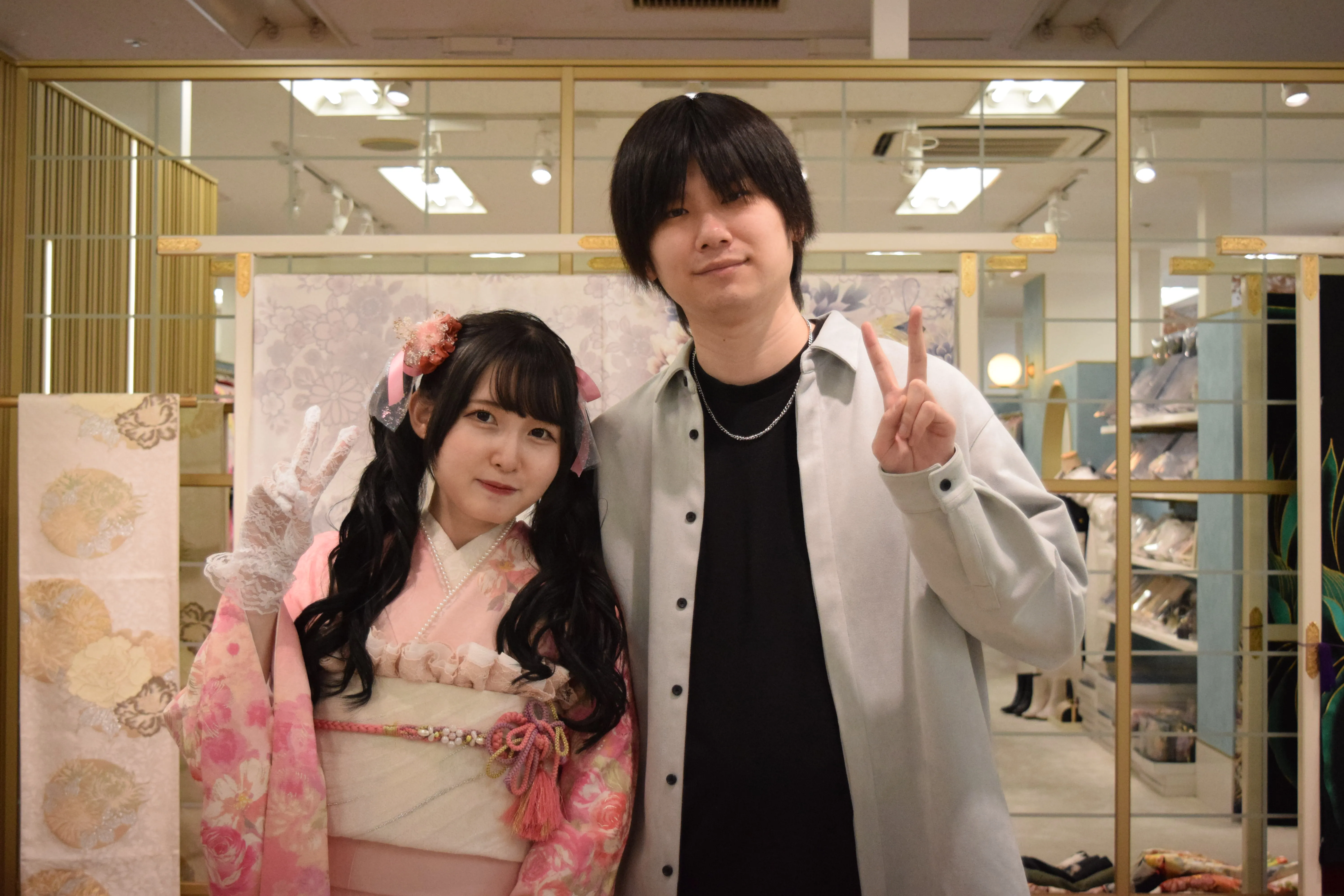 前撮り　振袖　撮影会　かわいい　ピンク