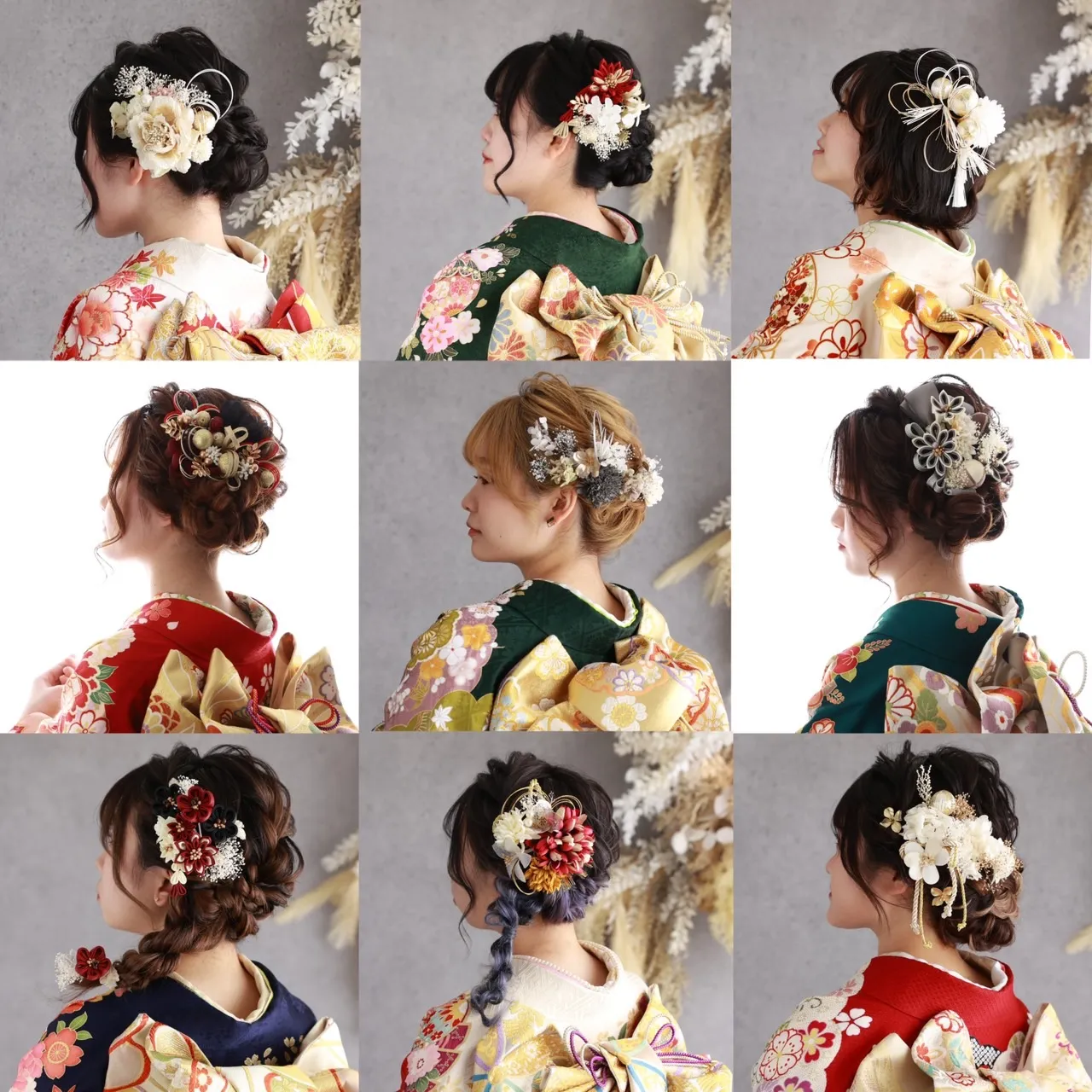 振袖レンタル　奈良　橿原　かわいい　おしゃれ　個性派　かわいい　かっこいい　くすみ　イマドキ　成人式ヘア　前撮りヘア