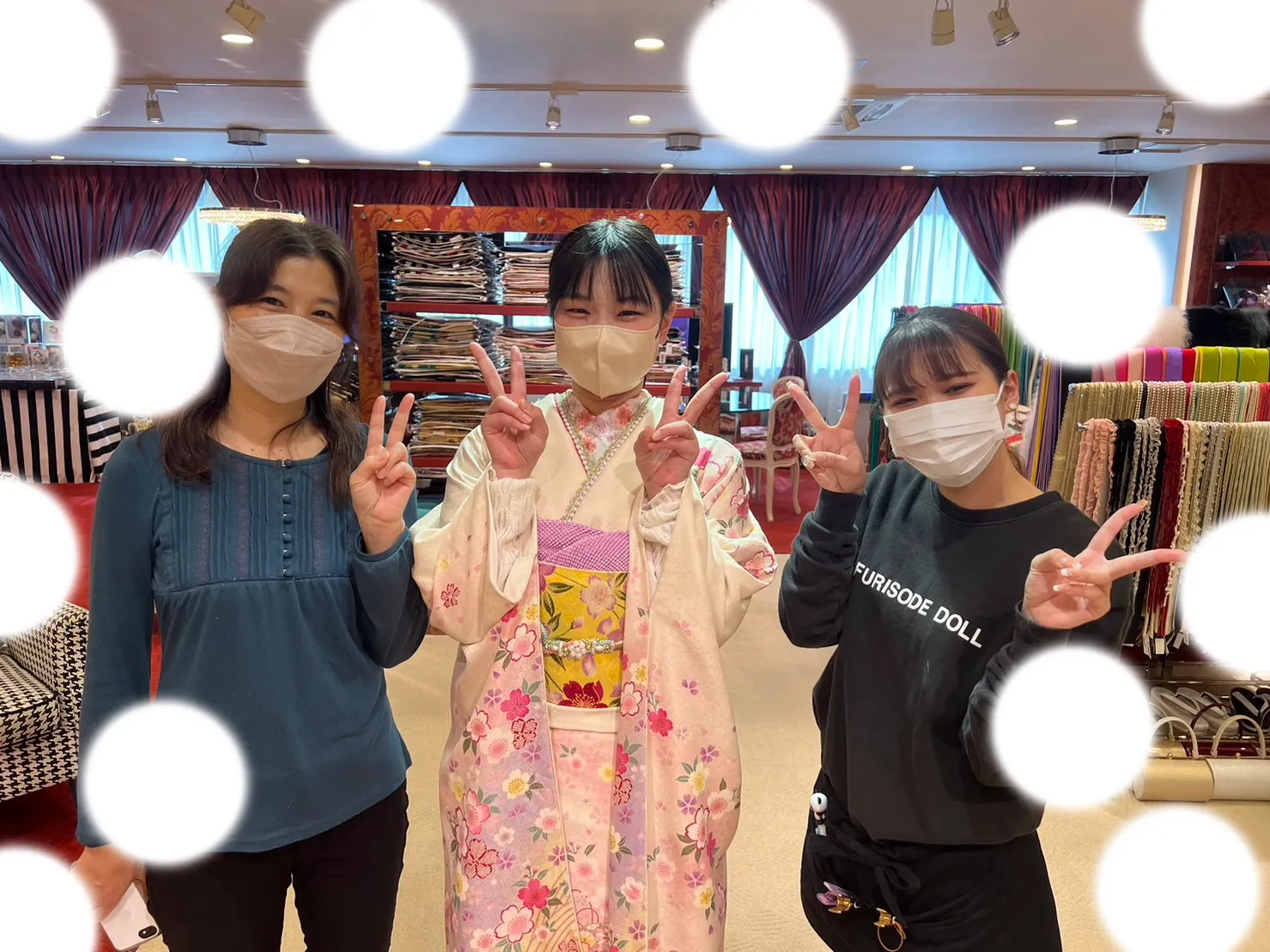 成人式 古典 ピンク 梅田