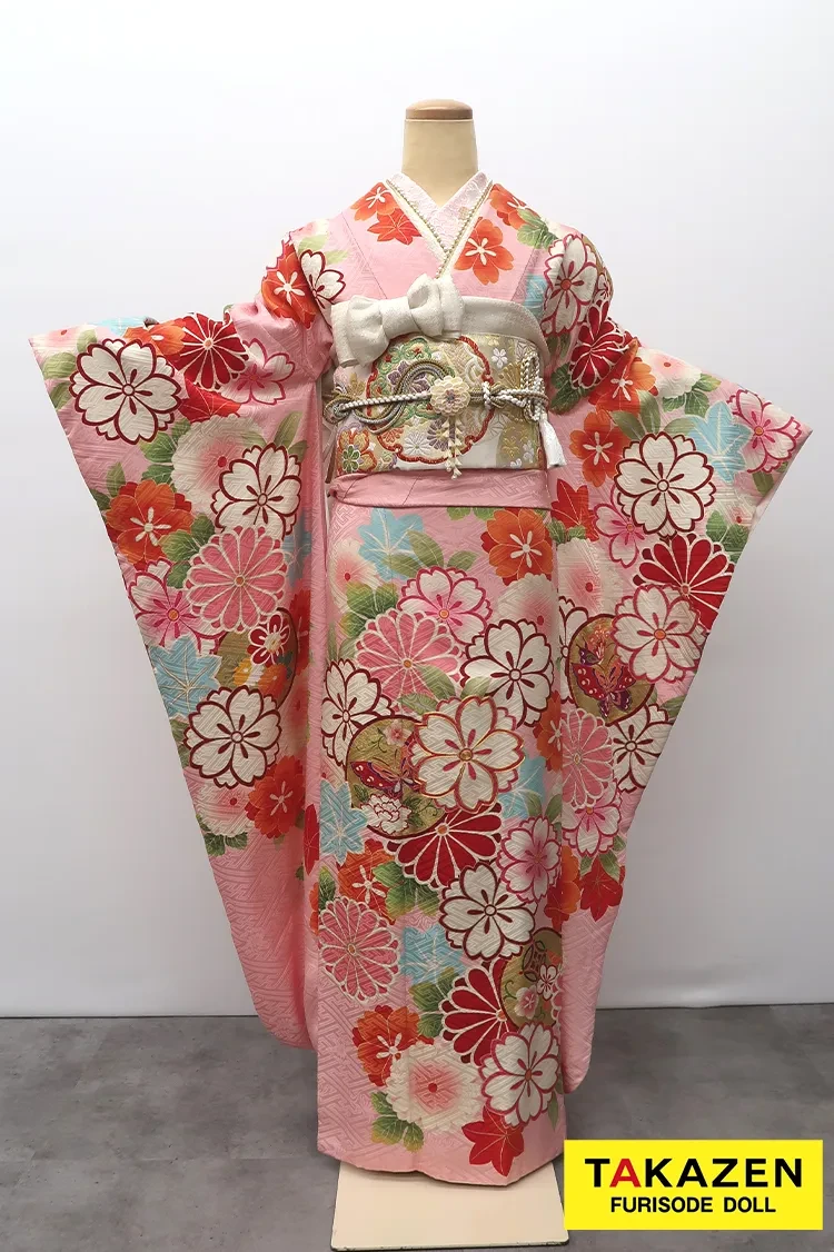 格安正統派古典 ピンク/水色 桜柄 ポップ レトロ古典 モダン かわいい