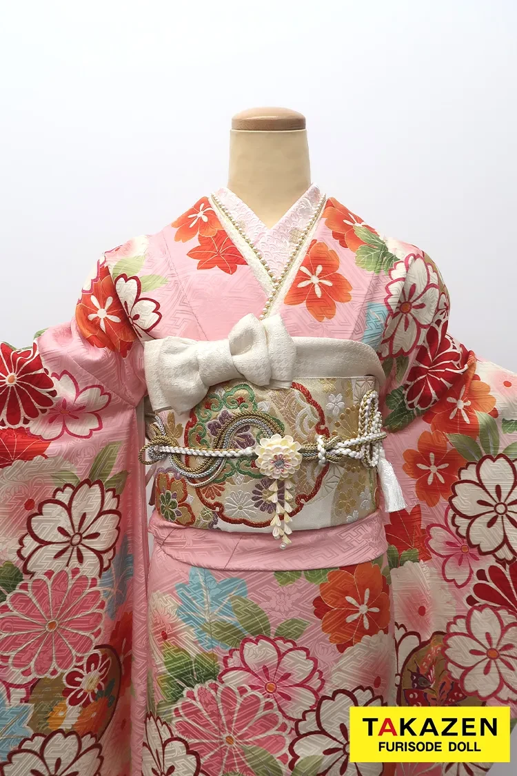 格安正統派古典 ピンク/水色 桜柄 ポップ レトロ古典 モダン かわいい