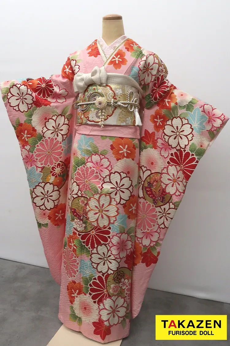 格安正統派古典 ピンク/水色 桜柄 ポップ レトロ古典 モダン かわいい