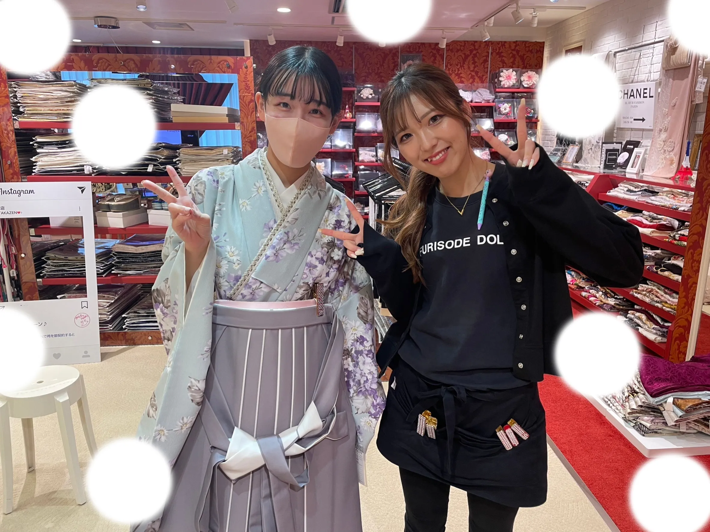 卒業式　袴　かわいい