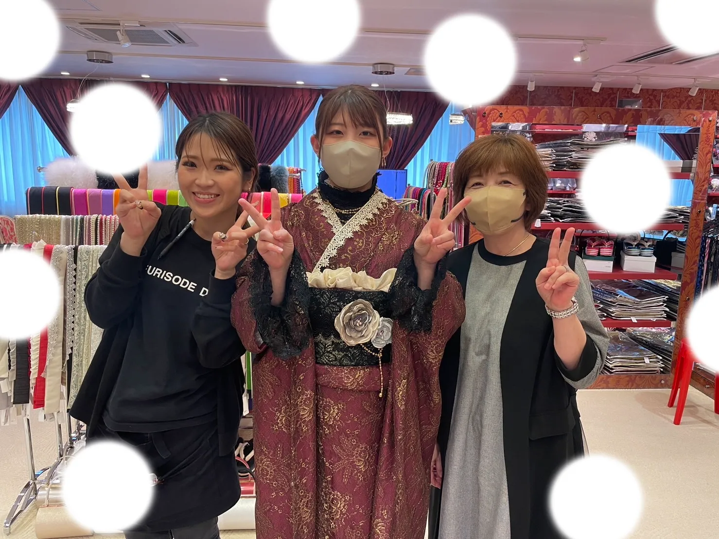 振袖　成人式　TAKAZEN　レース