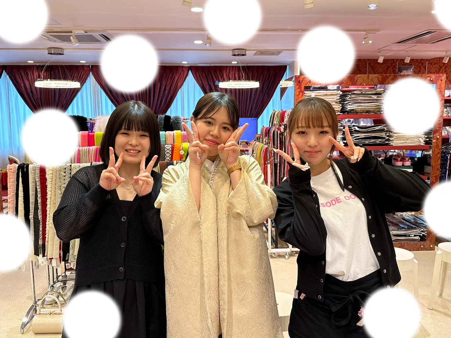 袴レンタル　イマドキ　くすみ　白　ブラウン