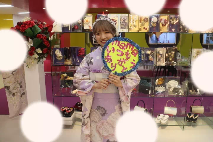 TAKAZEN神戸三宮店　前撮り撮影会　イマドキ　カワイイ　コディネート　振袖　レンタル　くすみ　派手　キラキラ　かわいい　おしゃれ　イマドキ　成人式　ヘップバーン　リボン　紫　淡色　推しカラー　ふわふわ