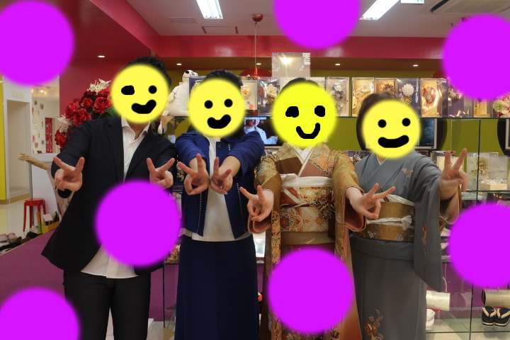 TAKAZEN神戸店　古典　前撮り撮影会　イマドキ　カワイイ　コディネート　振袖　レンタル　袴　