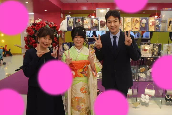 TAKAZEN神戸店　前撮り撮影会　イマドキ　カワイイ　コディネート　振袖　レンタル　袴　