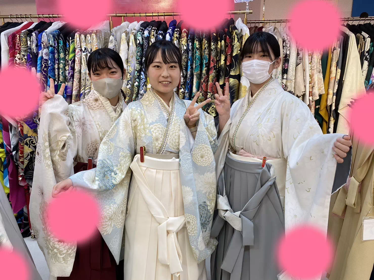 袴　レンタル　卒業式　前撮り撮影会　かわいい　イマドキ　紺色　からし　シンプル　古典　ブーツ合わせ　神戸　三宮　大学
