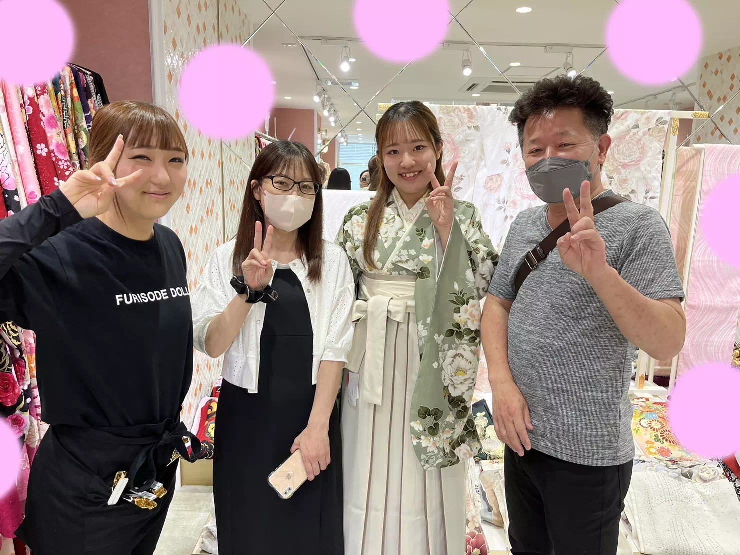 TAKAZEN姫路店　姫路市　成人式　卒業式　袴　振袖　イマドキ振袖　くすみ緑　くすみカラー