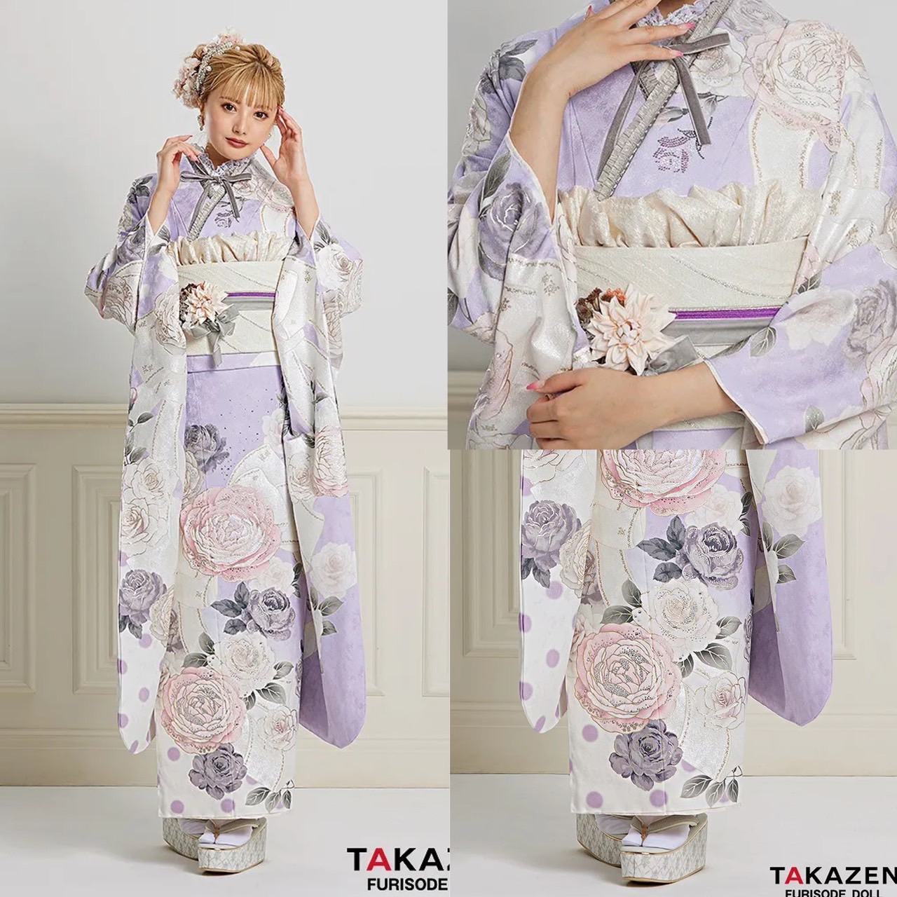 振袖レンタル　奈良　橿原　かわいい　おしゃれ　個性派　かわいい　くすみ　イマドキ　ヘップバーン