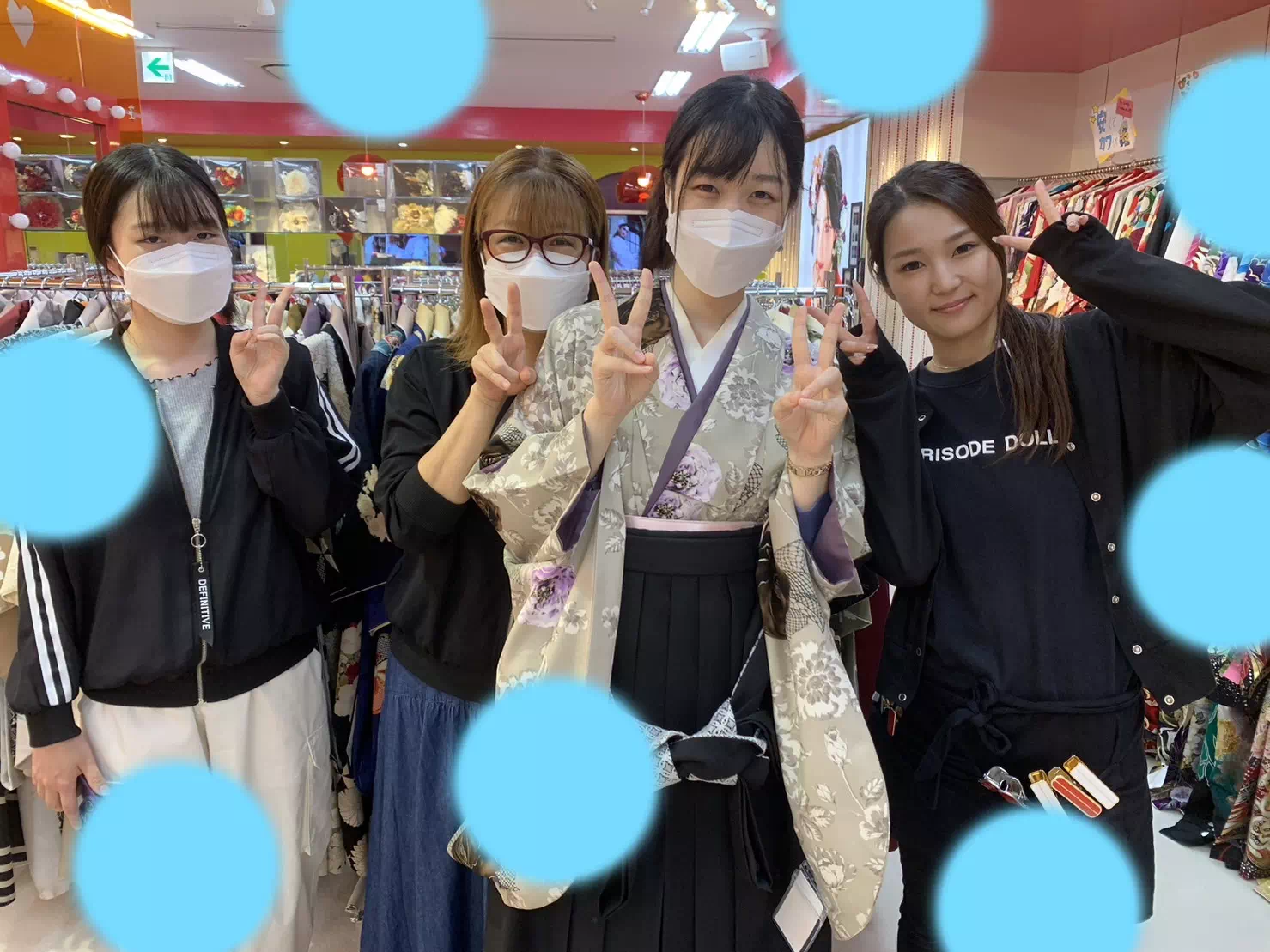 TAKAZEN神戸店　前撮り撮影会　卒業式　袴　古典　イマドキ　カワイイ　コディネート　くすみカラー　おしゃれ　シンプル