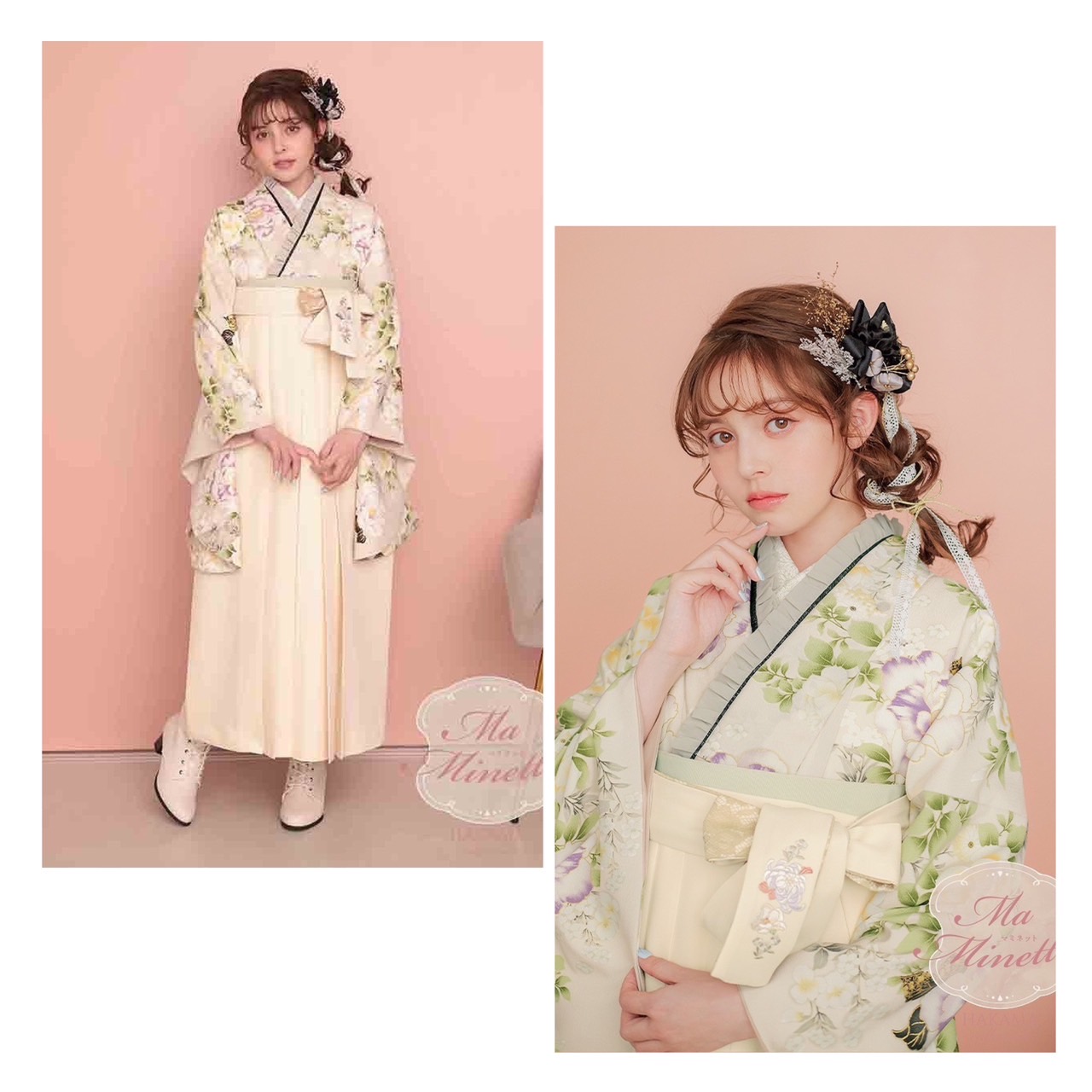 袴レンタル　卒業式　袴ヘア　前撮り撮影会　イマドキ　新作　くすみカラー　かわいい　三宮　元町　明石　淡路市　芦屋