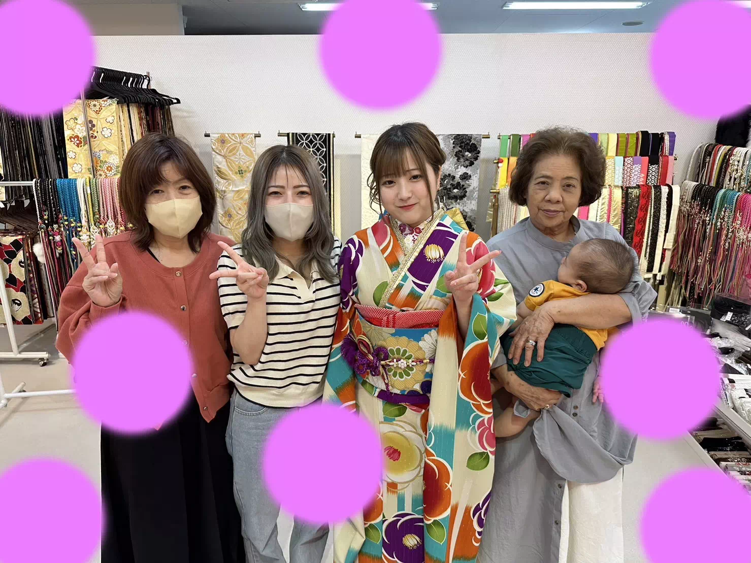 TAKAZEN神戸店　成人式　振袖レンタル　レトロ　前撮り撮影会
