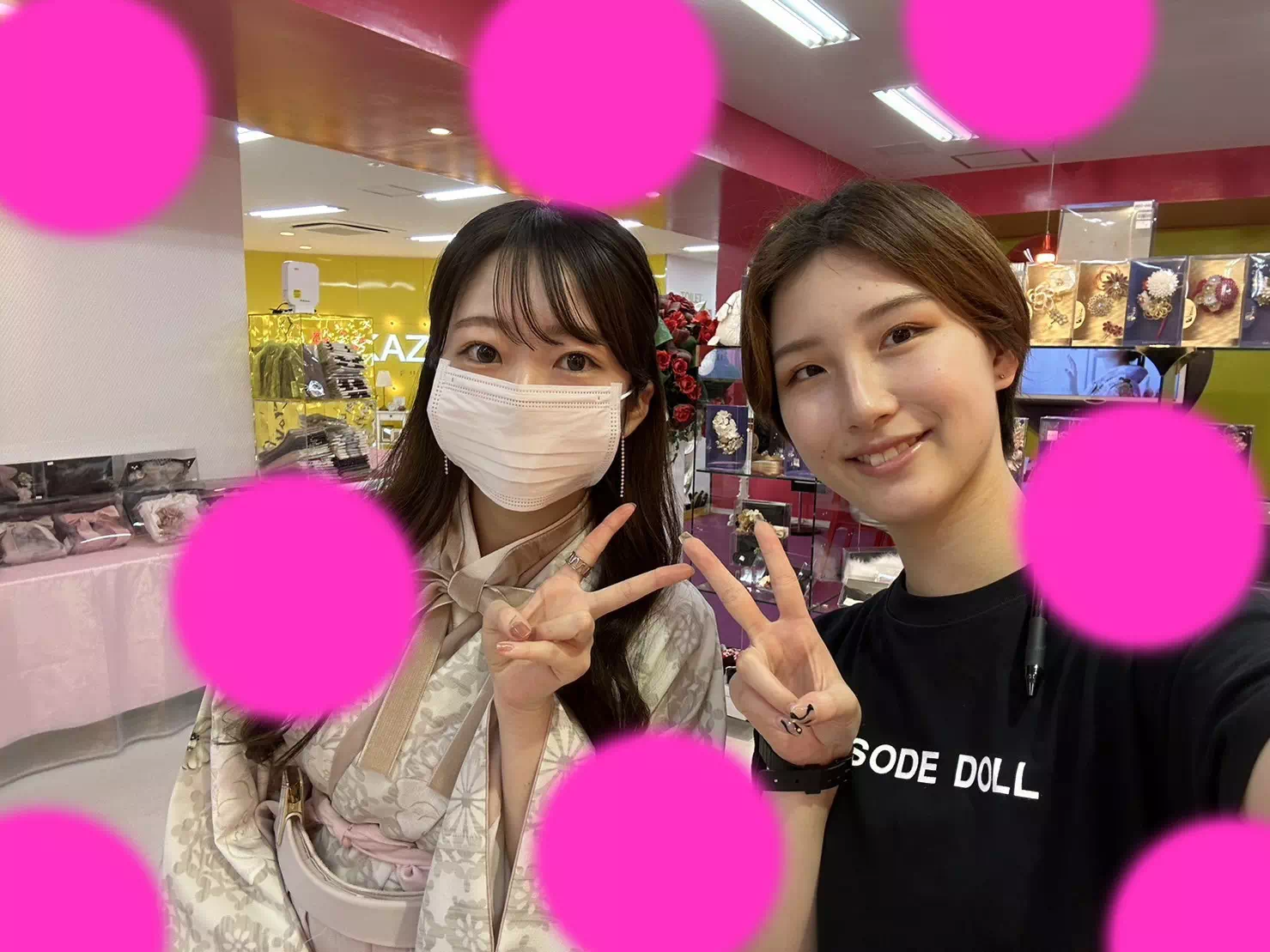 TAKAZEN神戸店　卒業式　袴　くすみカラー　イマドキ　前撮り撮影会　イマドキ　カワイイ　コディネート　振袖　レンタル　袴　