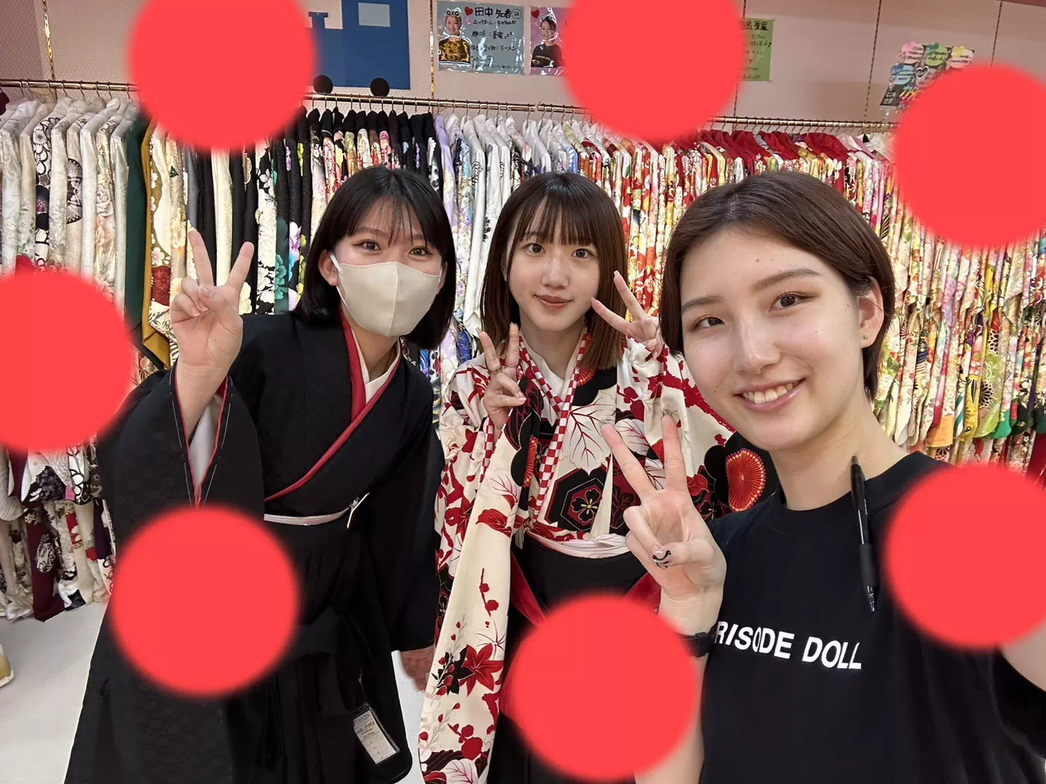 TAKAZEN神戸店　前撮り撮影会　卒業式　袴　古典　イマドキ　カワイイ　コディネート　無地　シンプル　黒　赤　人気　オススメ　芦屋　明石　西宮