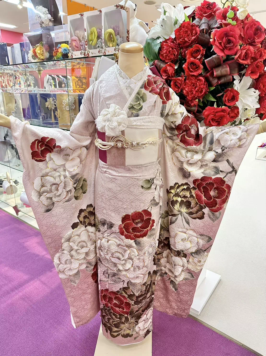 振袖　レンタル　前撮り撮影会　かわいい　イマドキ　オシャレ　レトロ　三宮　神戸　明石　西宮　淡路　古典　くすみカラー