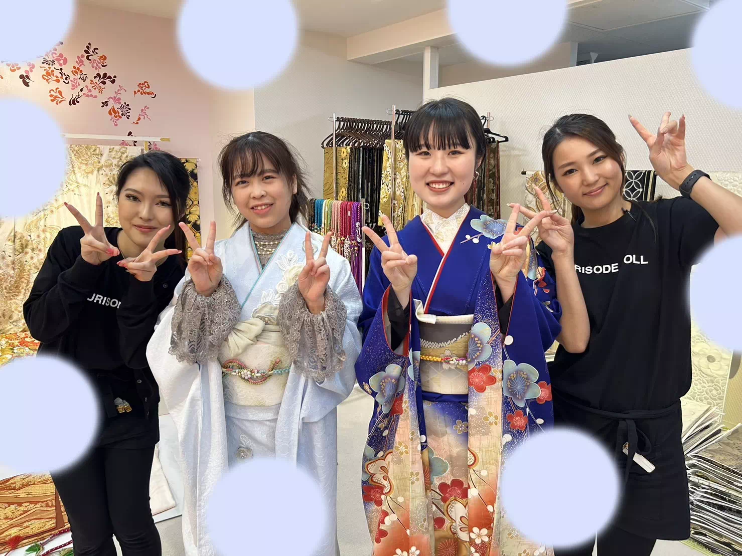 TAKAZEN神戸店　成人式　振袖レンタル　前撮り撮影会　イマドキ　カワイイ　コディネート　インナーレース　神戸市　川西市
