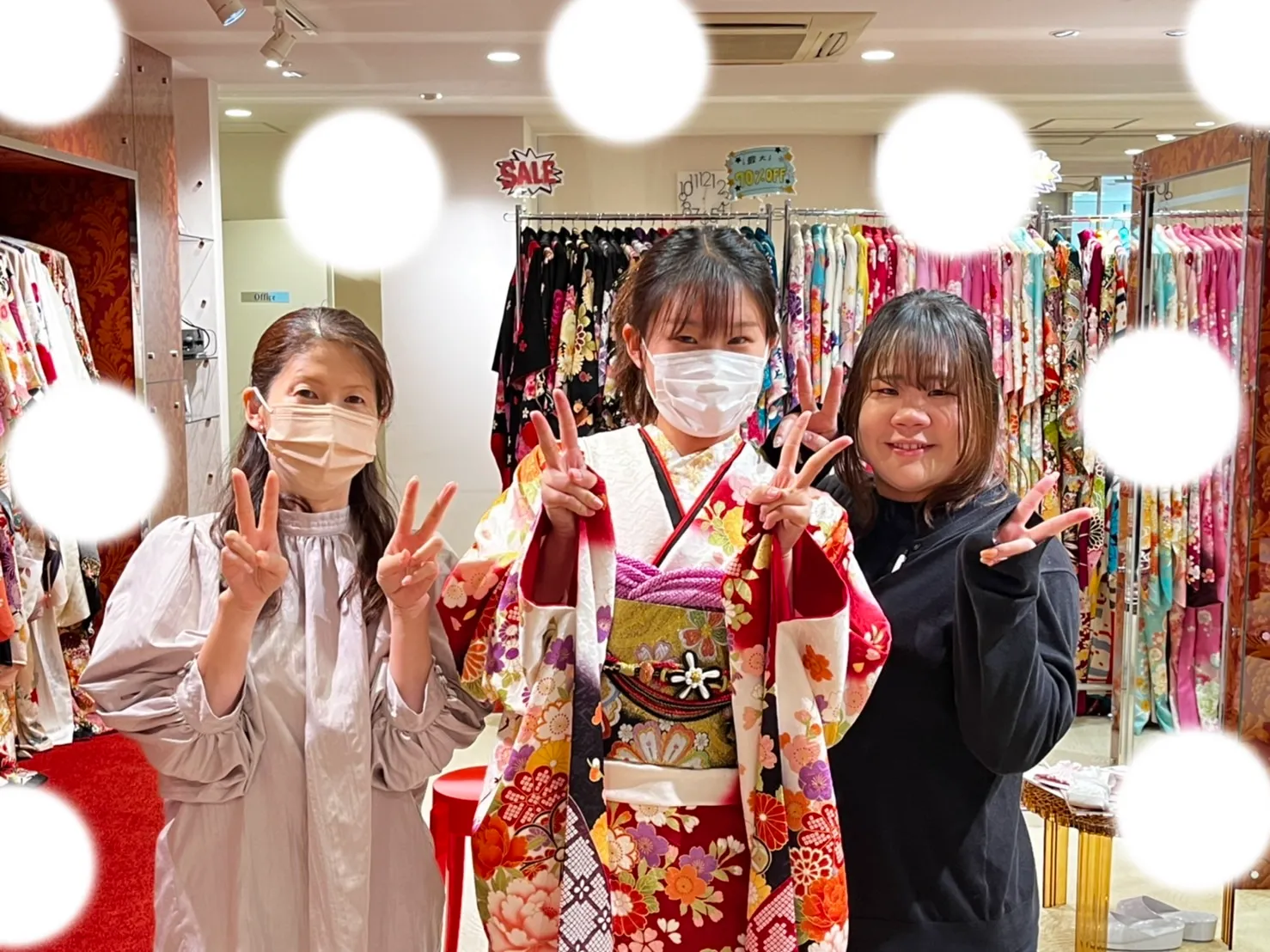振袖　成人式　TAKAZEN　梅田